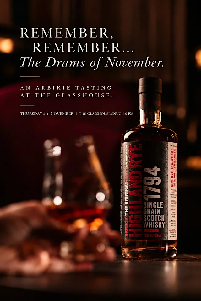 Remember, Remember… The Drams of November at The Glasshouse, Autograph Collection