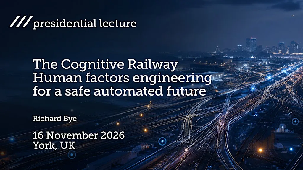 IRSE 6th Presidential Lecture - presenter - Richard Bye at Institute for Safe Autonomy, University of York