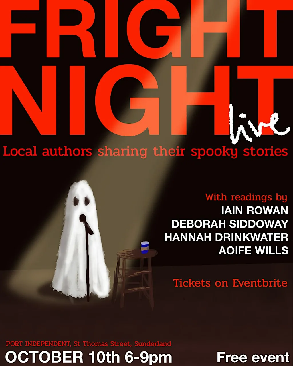 Fright Night Live - Spooky Story Reading at Port Independent Store ltd