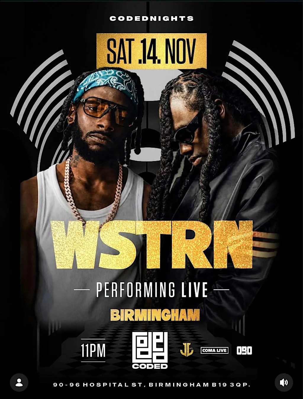 WSTRN PERFORMING LIVE IN BIRMINGHAM