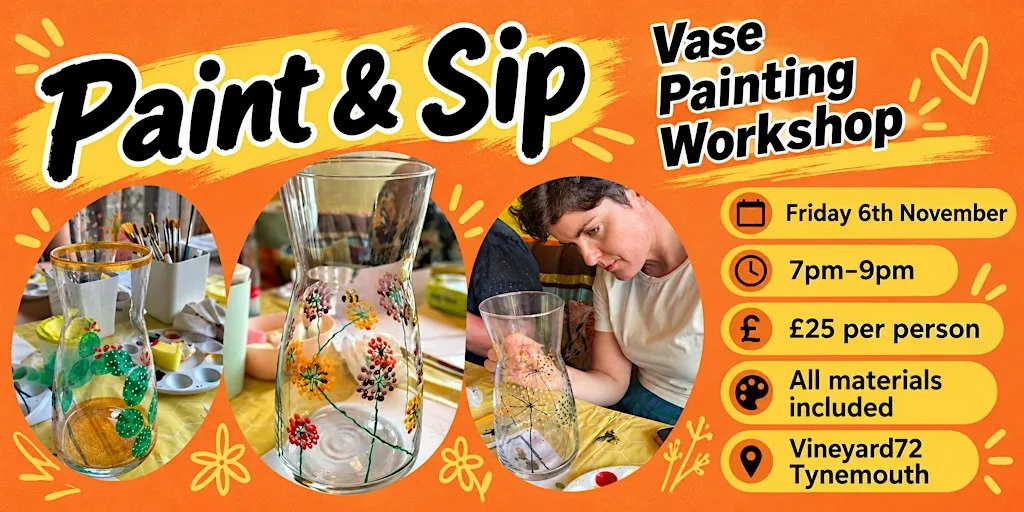 Paint & Sip Vase Painting Workshop