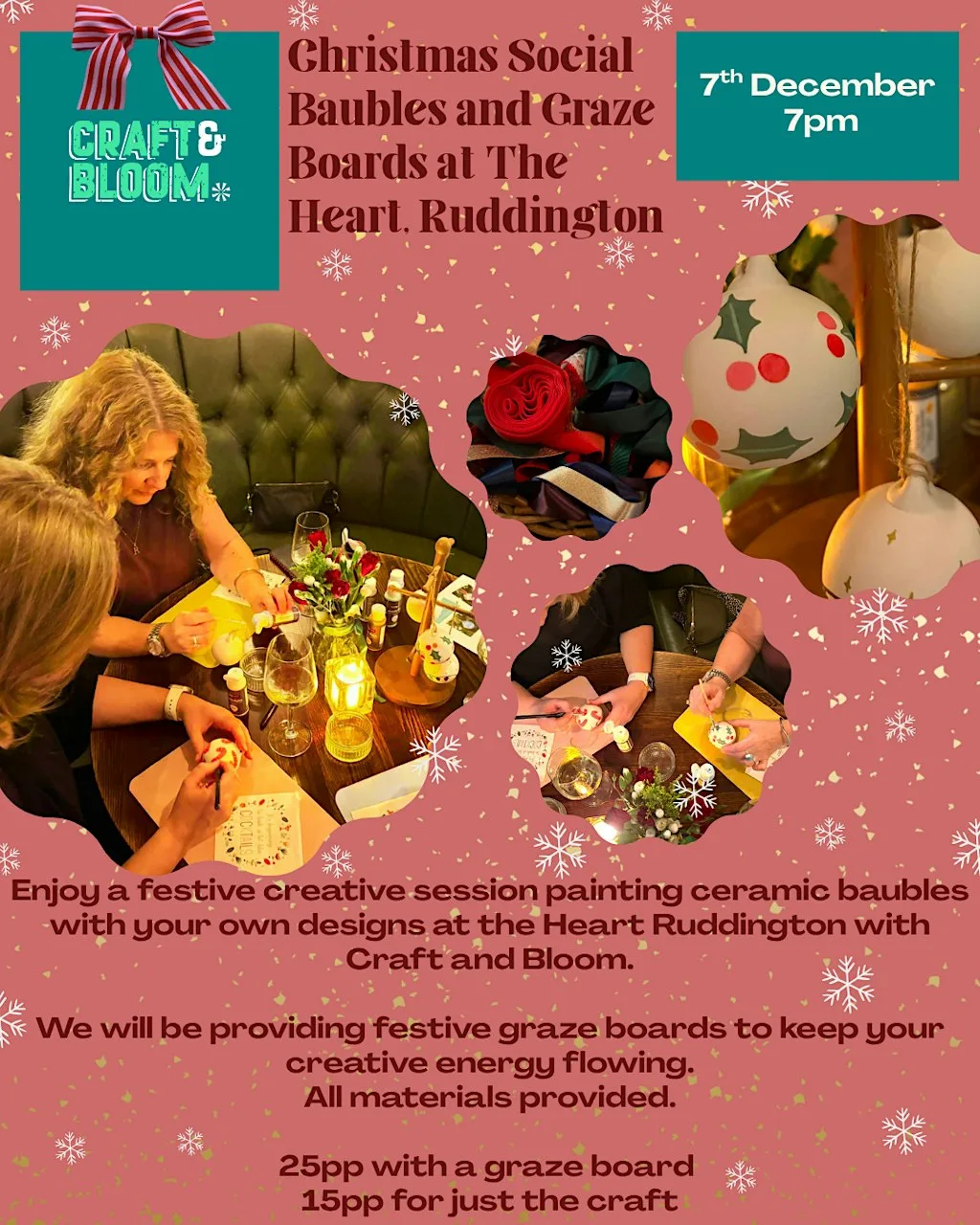 Baubles and Graze Boards with Craft and Bloom