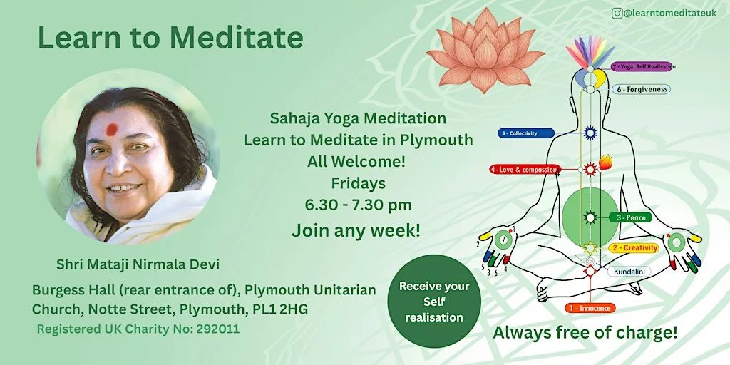 Learn to meditate in Plymouth - Free 6 week course - Get Connected at Plymouth Unitarian Church