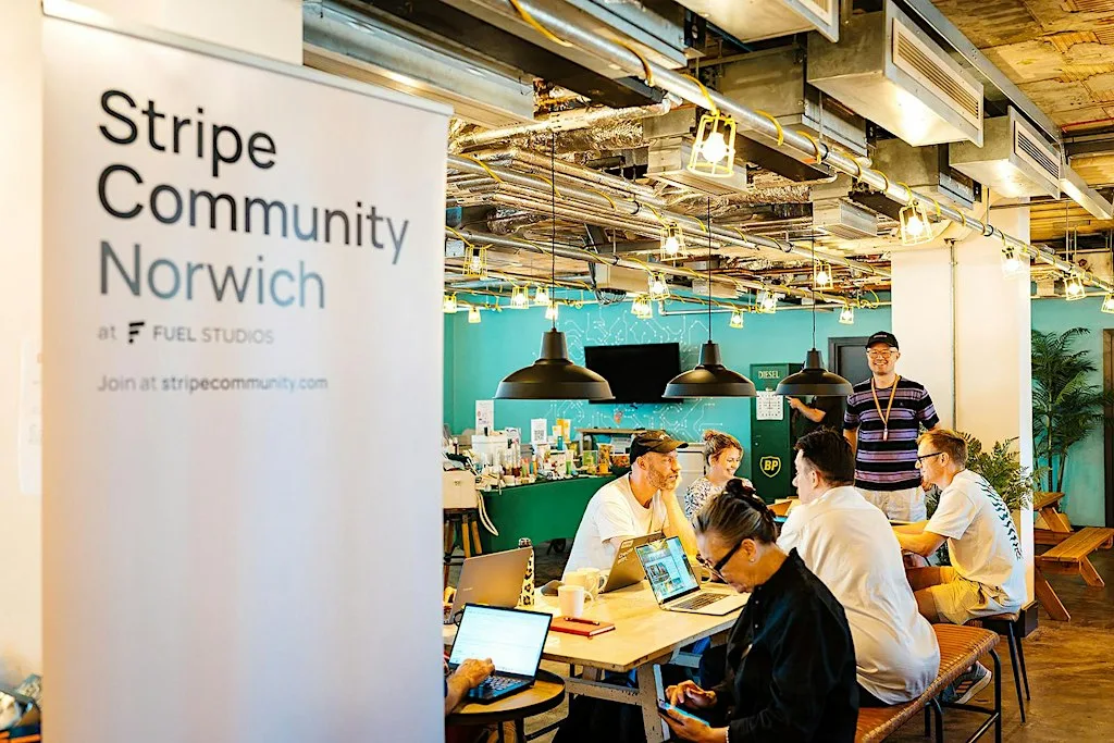 Norwich Stripe Community co-working day at Fuel Studios at Fuel Studios