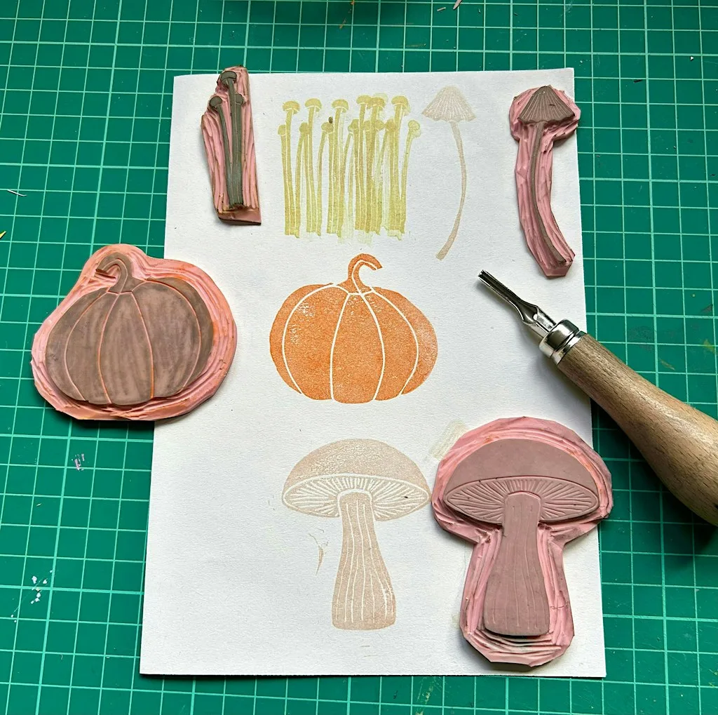 Autumn Lino Printing