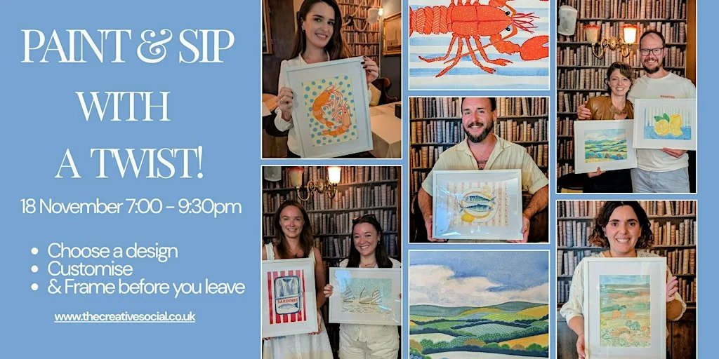Paint & Sip With A Twist Experience - At The Florist's Coffee House at The Florist's Coffee House