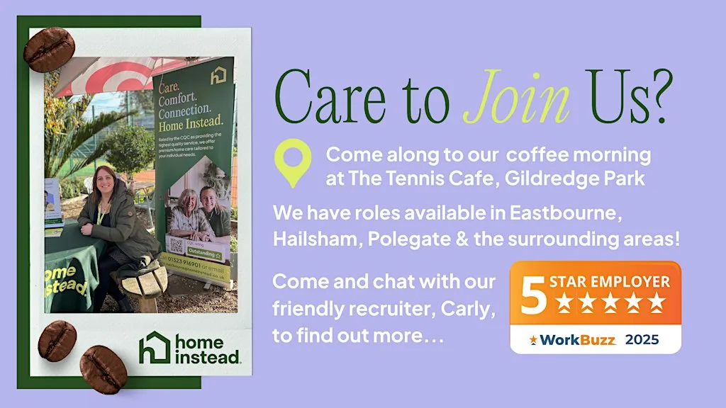 Care to join us? Coffee Morning by Home Instead Eastbourne and Hailsham at The Tennis Cafe