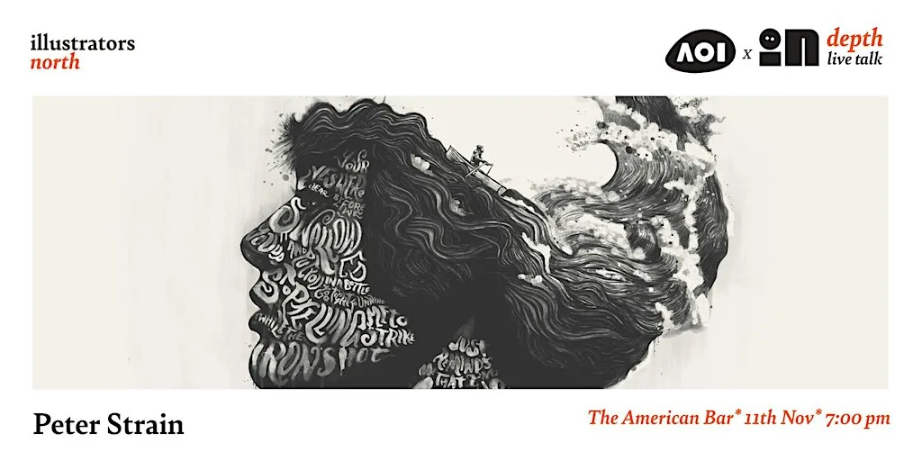 llustrators North – InDepth with Peter Strain // Belfast meet-up at The American Bar