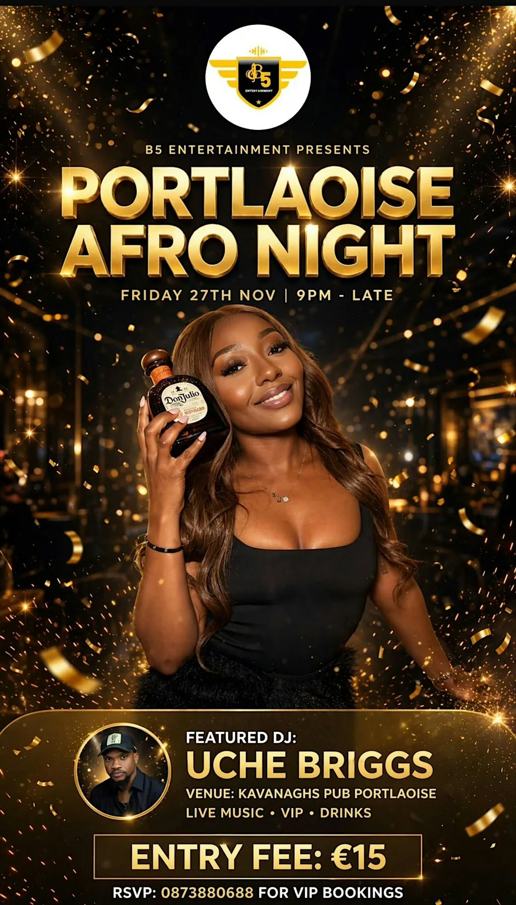 Portlaoise Afro Night at Kavanaghs Bar & Venue