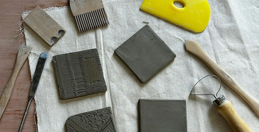 Textured Clay Taster Workshop at Elwick WI Hall