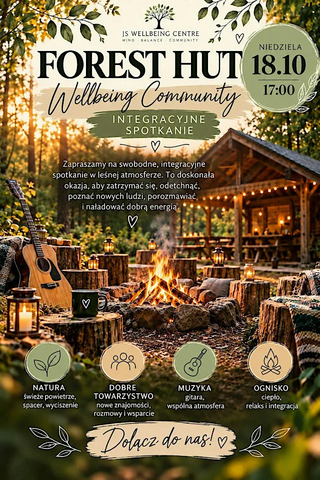 Forest Hut Wellbeing Community /integracyjne Spotkanie at spotkanie integracyjne /JS Wellbeing Centre