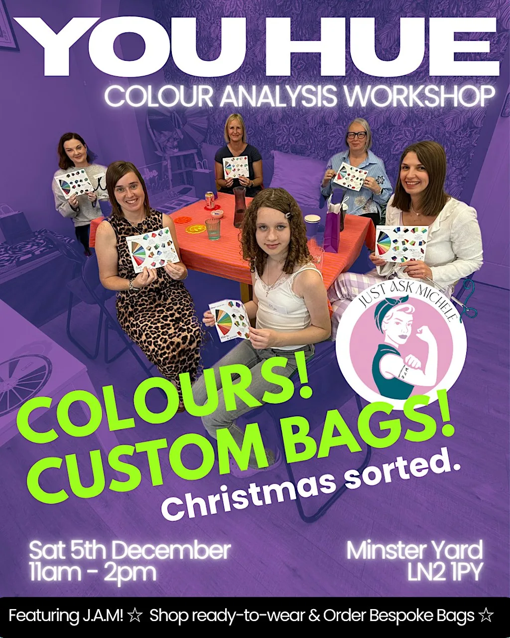 You Hue Colour Analysis Workshop @ Minster Yard, Cathedral Quarter, Lincoln