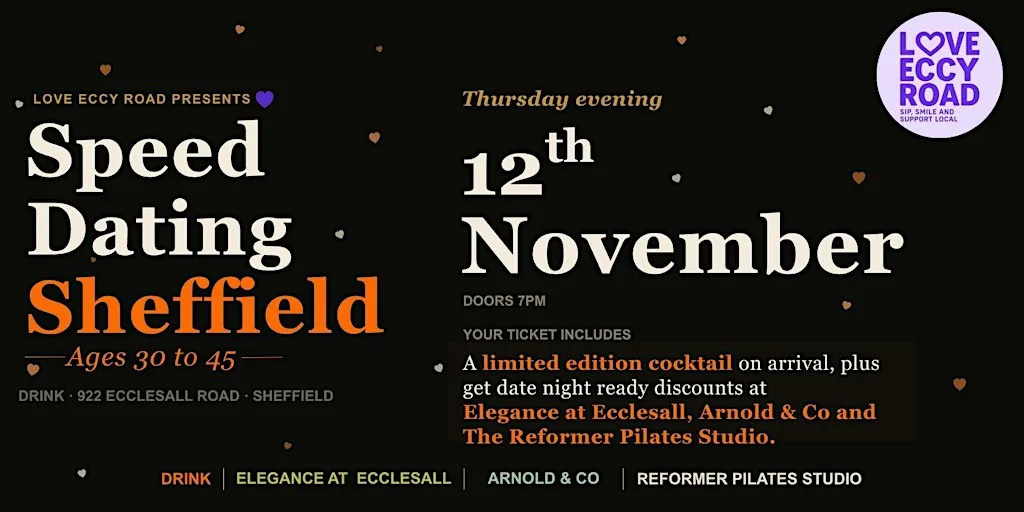 Speed Dating Sheffield: 30-45 yrs