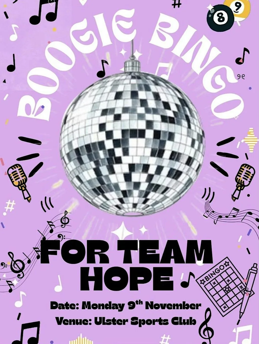 Boogie Bingo. for Hope