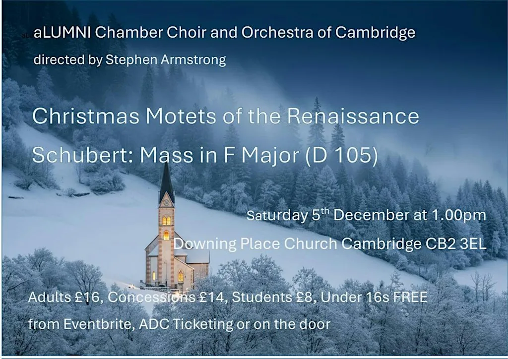 aLUMNI Chamber Choir and Orchestra of Cambridge - Christmas Concert