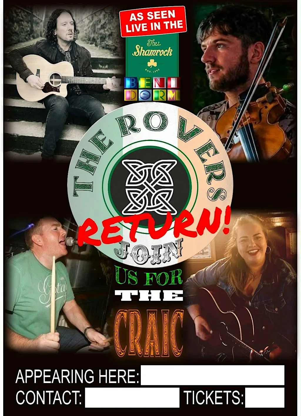 The Benidorm Rovers at Malones Glasgow at Malones Glasgow
