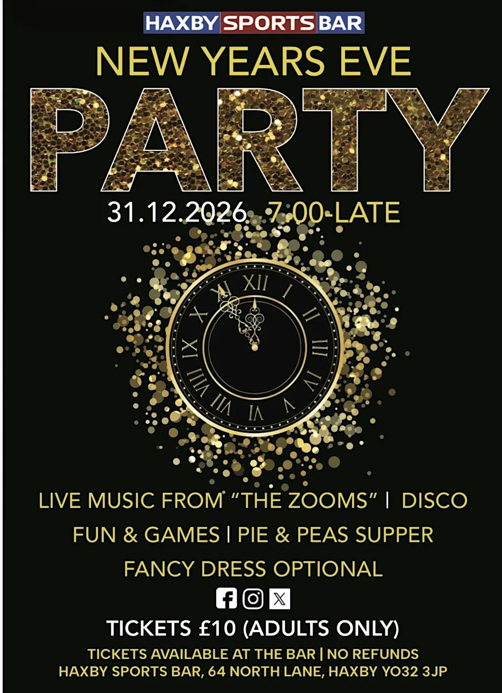 The Best New Year's Eve Party! at Haxby Sports Bar