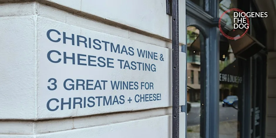 Christmas Wine & Cheese Tasting, Elephant & Castle at Diogenes The Dog