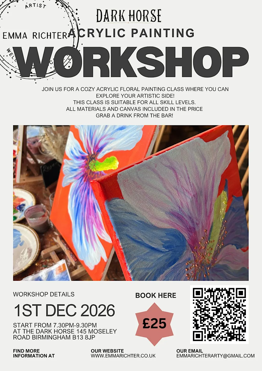 Acrylic Painting Workshop at The Dark Horse