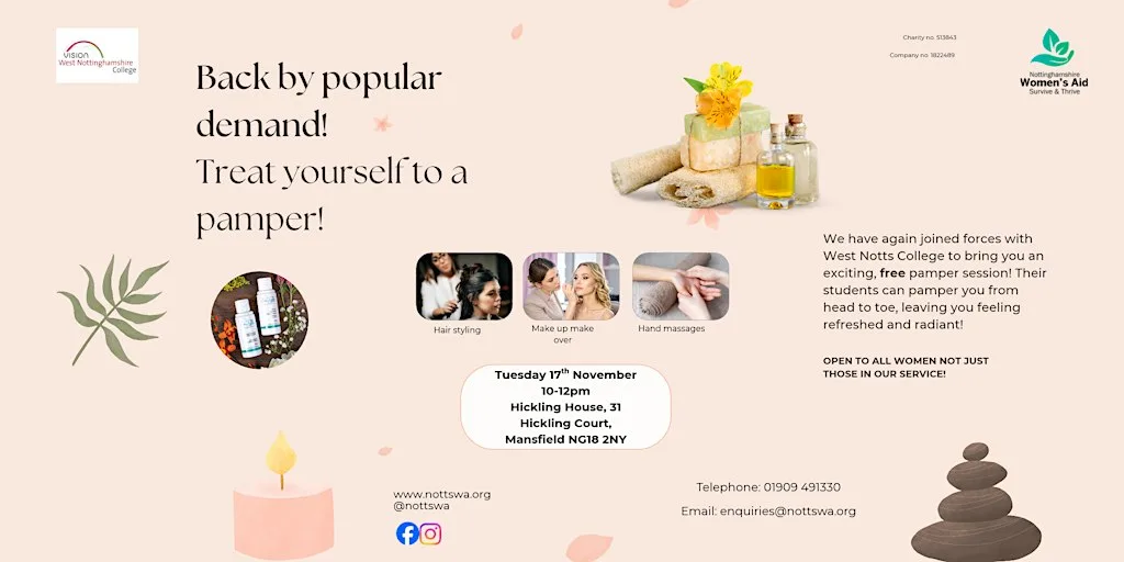 Pamper Yourself - Nottinghamshire Women's Aid