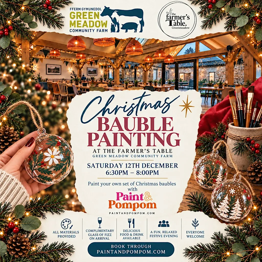 Sip & Paint Baubles at The Farmers Table, Greenmeadow Community Farm at The Farmers Table