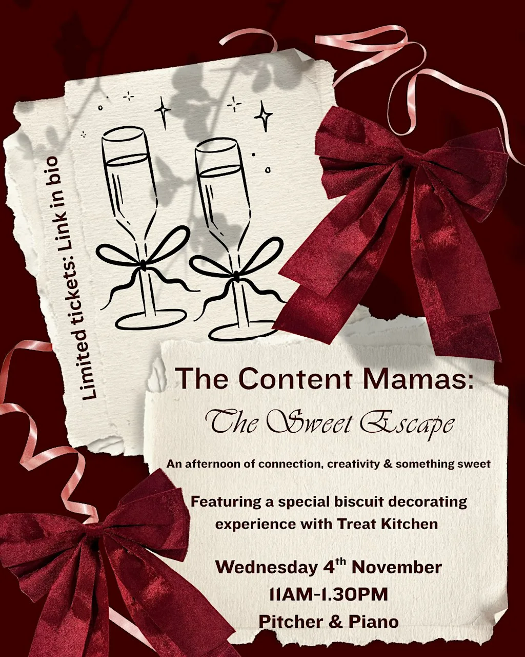 The Content Mamas: The Sweet Escape | Brunch & Biscuit Decorating at Pitcher & Piano Nottingham