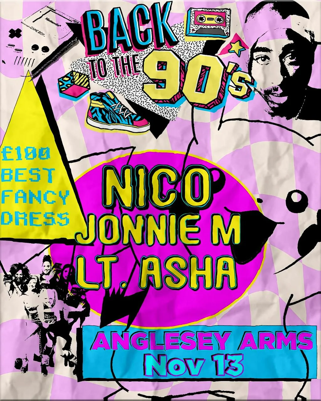 NICO PRESENTS - BACK TO THE 90's at Anglesey Arms