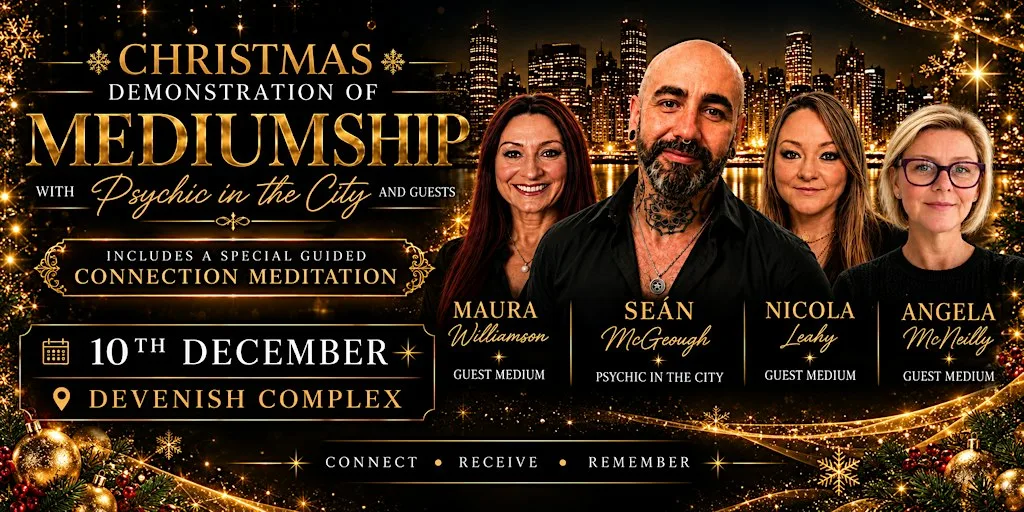 Christmas Demonstration of Mediumship with Psychic in the City & Guests