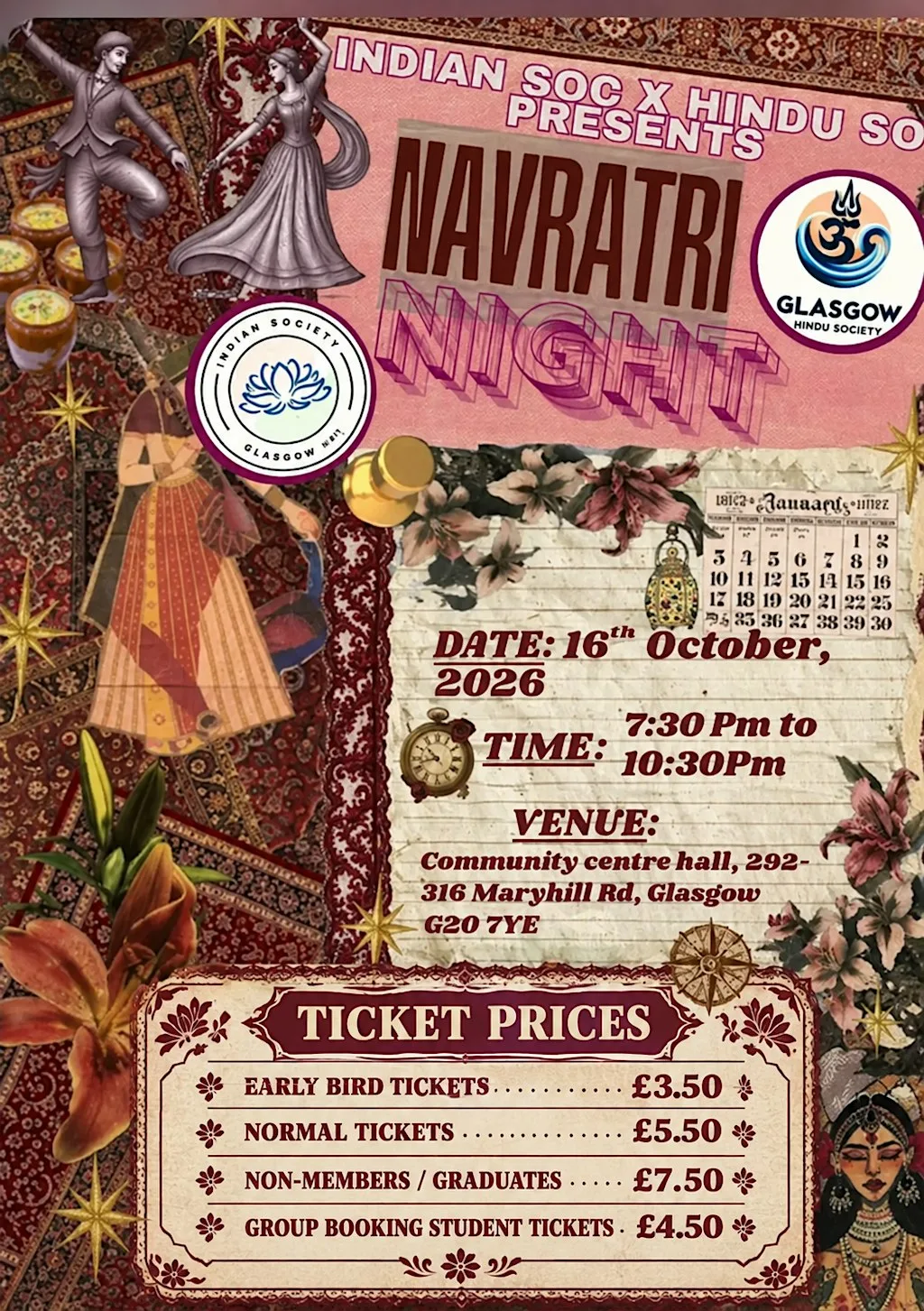 Garba event at 292-316 Maryhill Rd