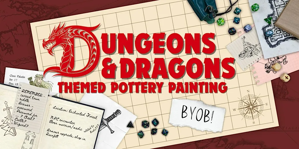 Dungeons & Dragons Themed Pottery Painting at 171-175 Victoria St