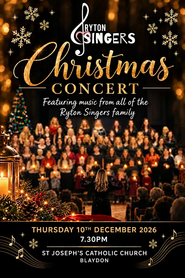 Ryton Singers Christmas Concert at Saint Joseph's Roman Catholic Church