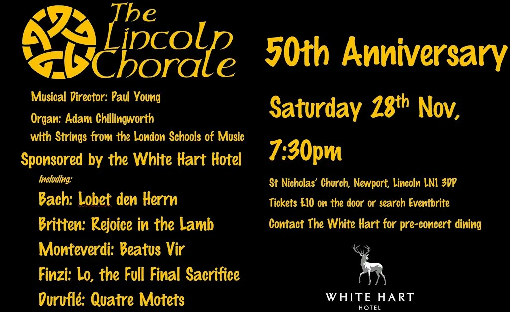Lincoln Chorale 50th Anniversary Concert at The Parish Church of Saint Nicholas