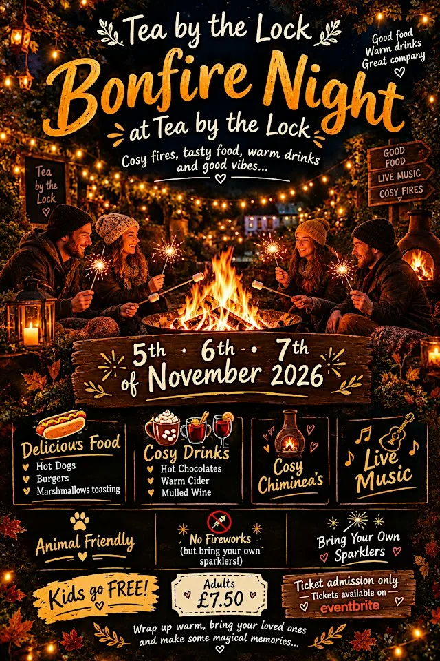 Bonfire Night at Tea by the Lock at Tea By The Lock