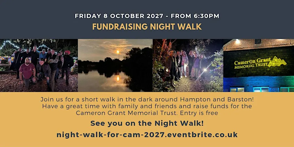 12th Night Walk for Cameron at Fentham Hall
