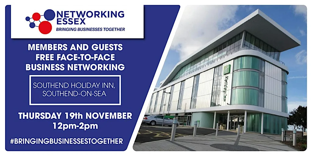 (FREE) Networking Essex in Southend Thursday 19th November 12pm-2pm