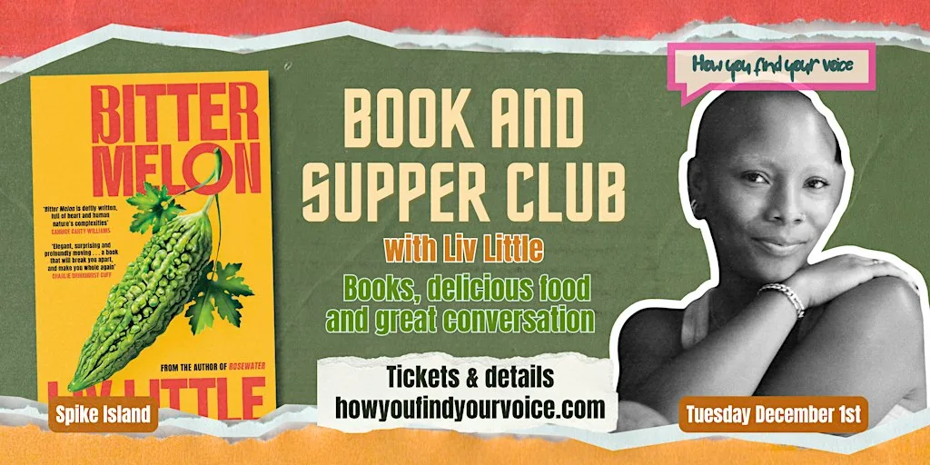 HYFYV Book & Supper Club with Liv Little at Spike Island Cafe