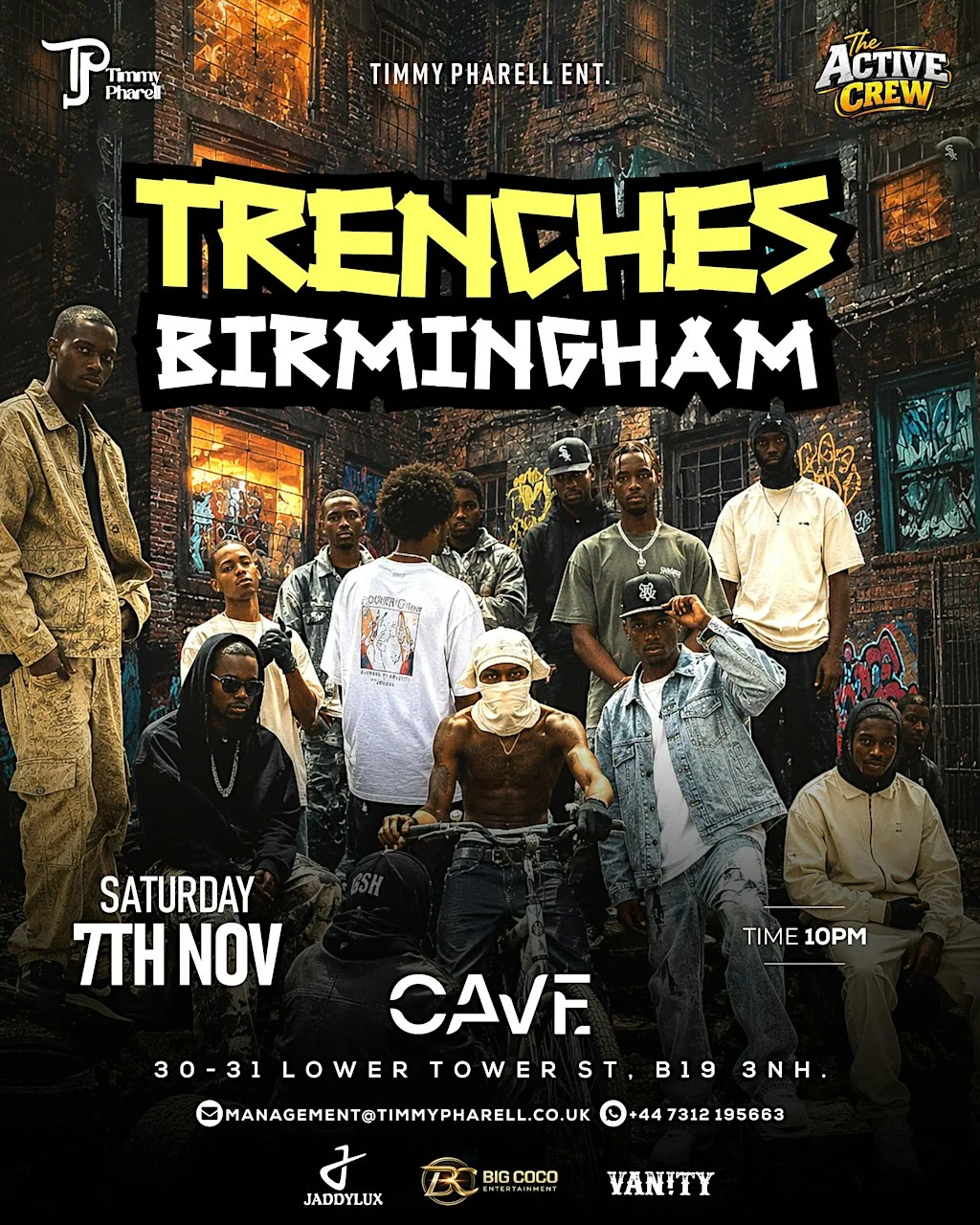 TRENCHES BIRMINGHAM FT DJ CHICKEN at Cave