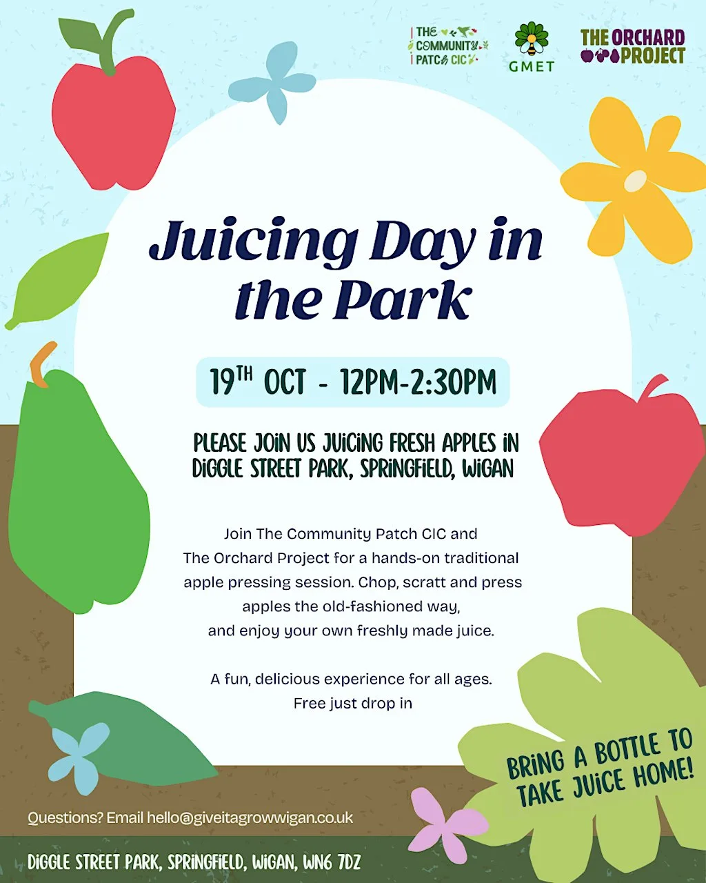 Juicing Day with The Orchard Project at Diggle Street Park