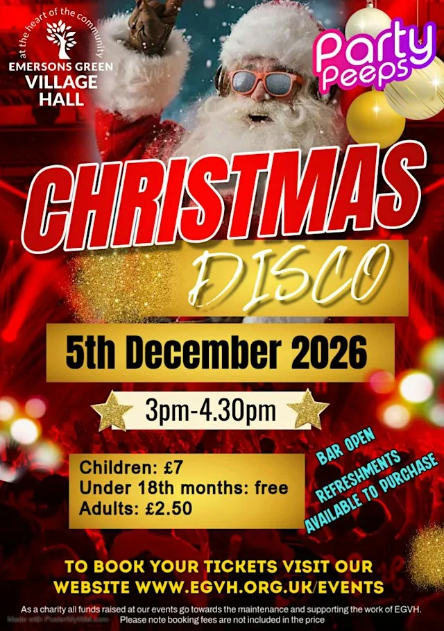 Christmas Disco at Emersons Green Village Hall