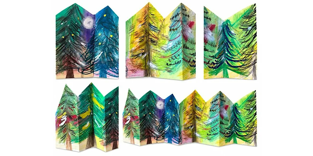 Concertina Fantasy Forests with Clare Turner (Paisley Art) at Artivity