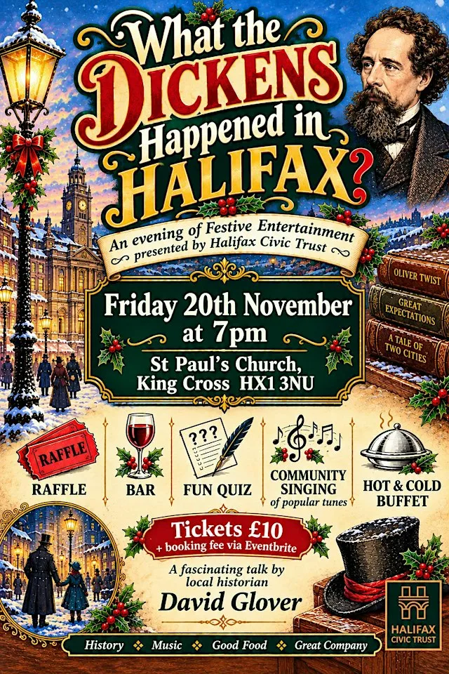 What the Dickens Happened in Halifax? at St Paul's Church, King Cross, Halifax,