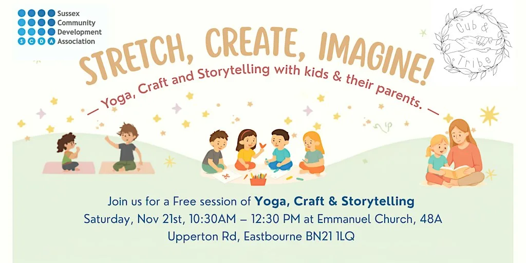 SCDA Yoga, storytelling and craft for children and their families at Emmanuel Church