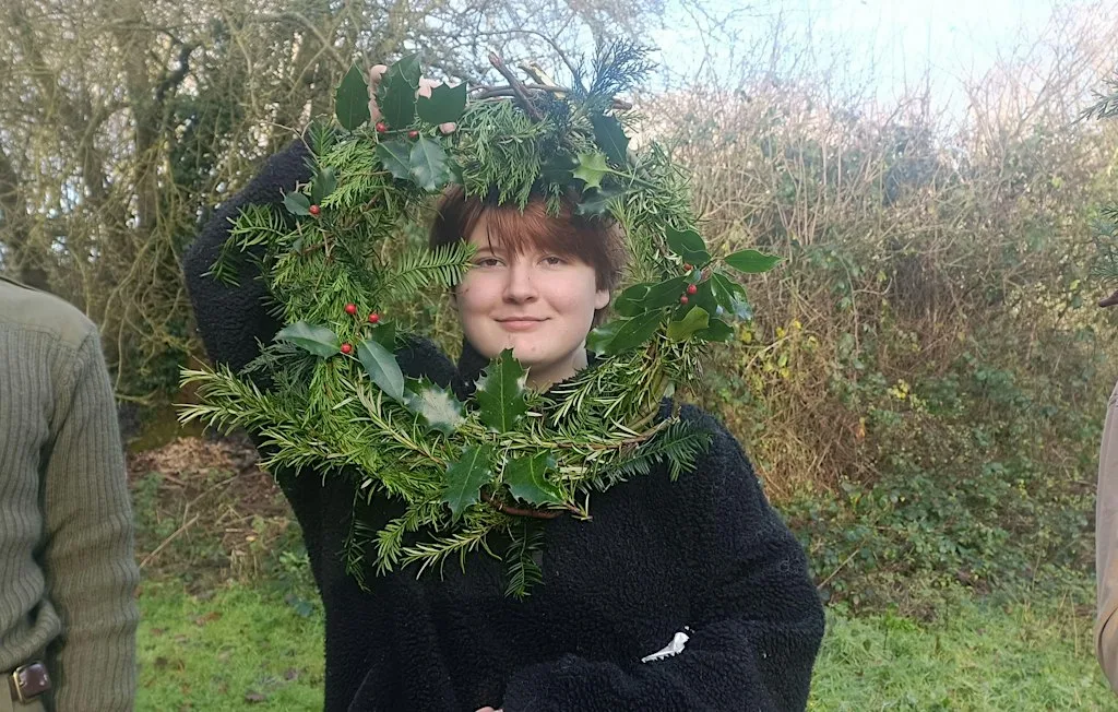 YOUNG RANGERS - Xmas crafts at Poles Coppice Nature Reserve