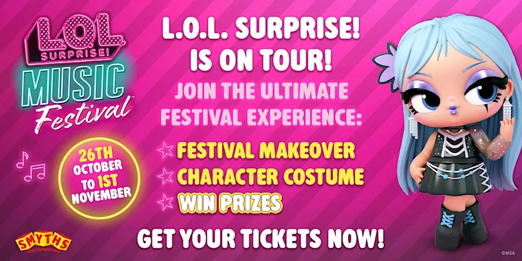 L.O.L. Surprise! Music Festival Tour Takeover - Smyths Coventry Arena Park at Smyths Toys Superstores Coventry Arena Park