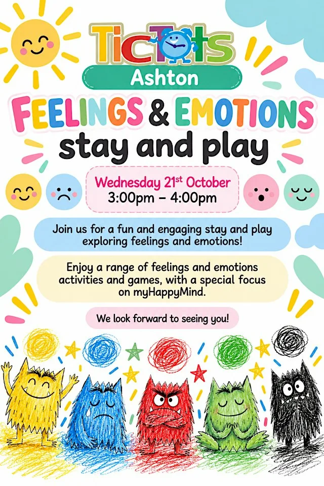 Feelings And Emotions Stay And Play at Tic Tots