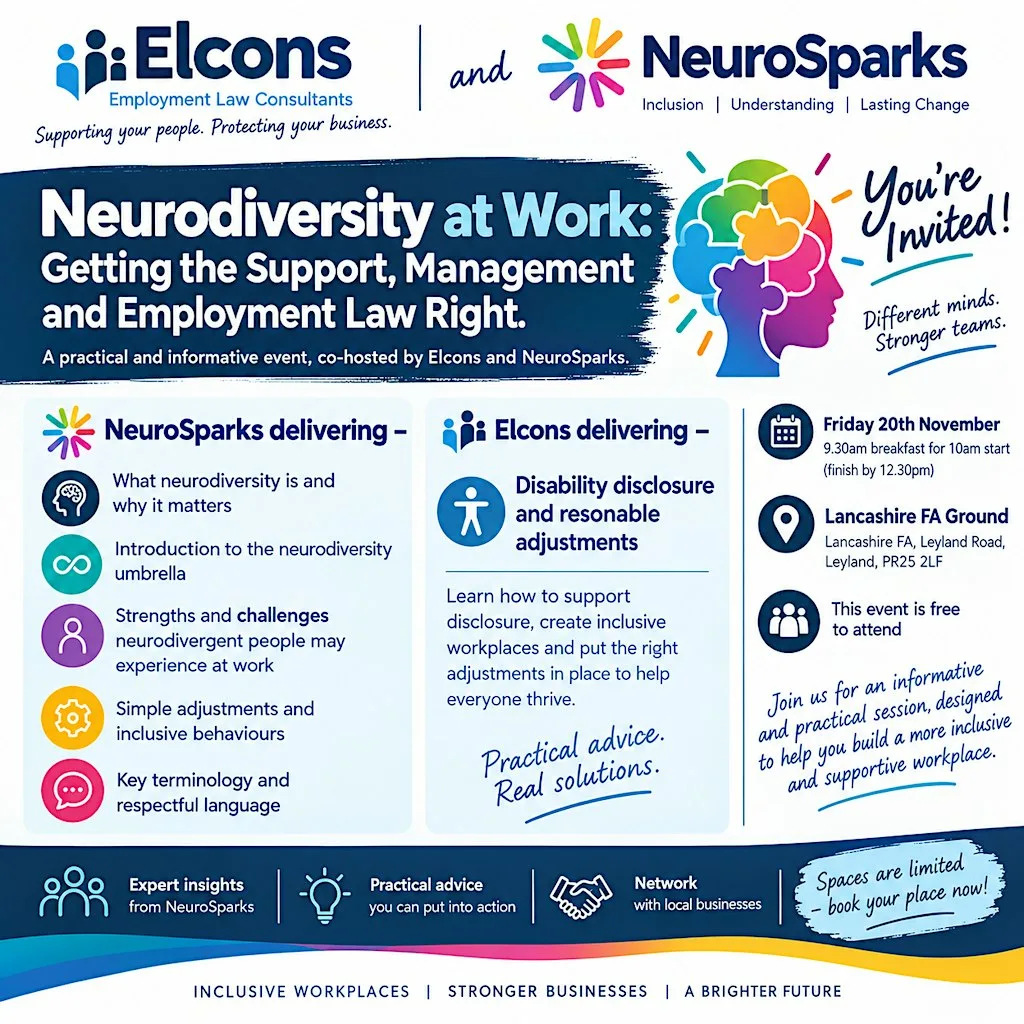 Neurodiversity at Work: Getting the Support, Management and Employment Law at Lancashire Football Association