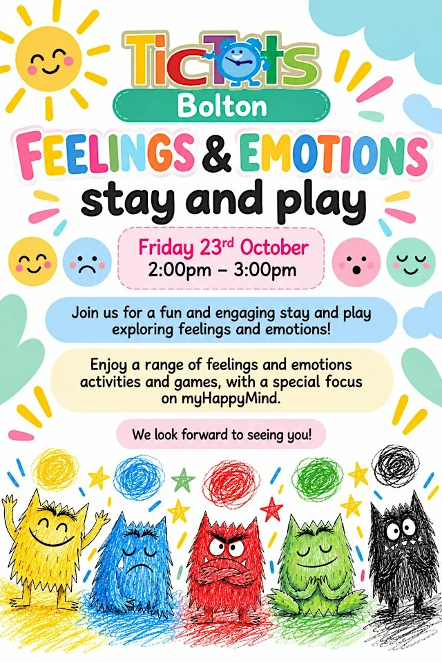 Feelings And Emotions Stay And Play at TicTots Bolton