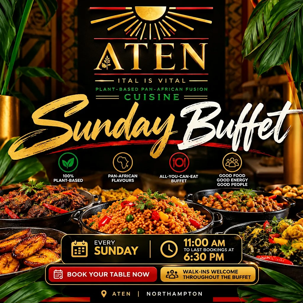 Vegan Sunday Dinner Buffet | ATEN Style at 9 Gold Street Mews