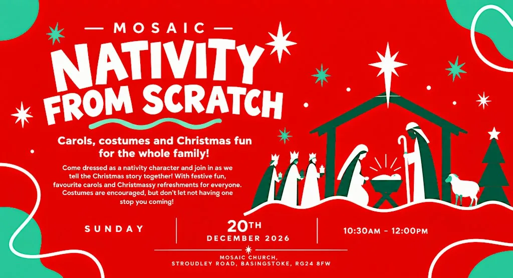Mosaic Nativity From Scratch at Mosaic Church Basingstoke