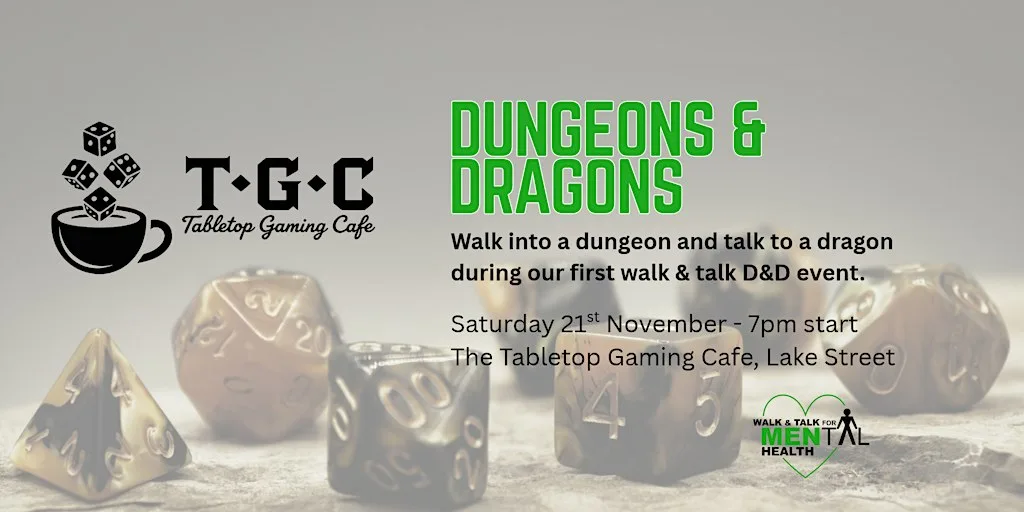 Walk & Talk Meets Dungeons & Dragons! at Tabletop Gaming Cafe